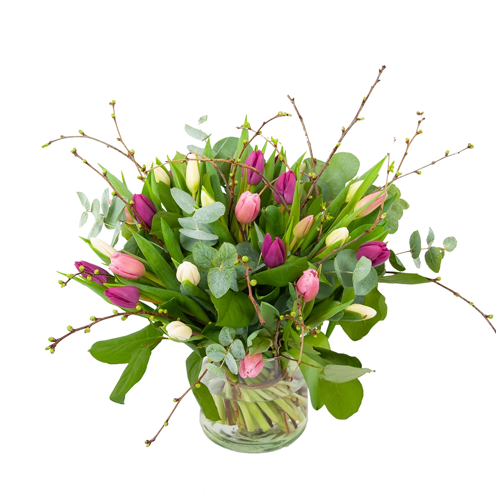 Boeket Kleurrijke Tulp Klein 3 Boeket Kleurrijke Tulp Klein