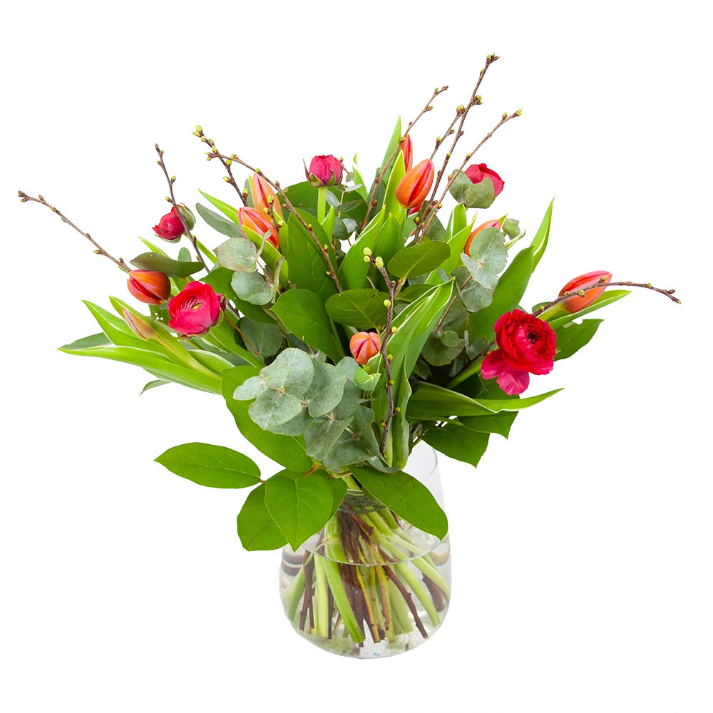 Boeket Vrolijk Roze Groot 3 Boeket Vrolijk Roze Groot