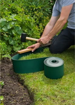 Tuinborderrand PE Groen 3mm - 10x0,15m - Nature -Plantenboeket Winkel tuinborderrand pe groen 3mm 10x0 15m nature 4